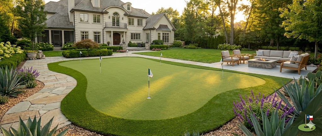 Backyard putting green, Dallas-Fort Worth