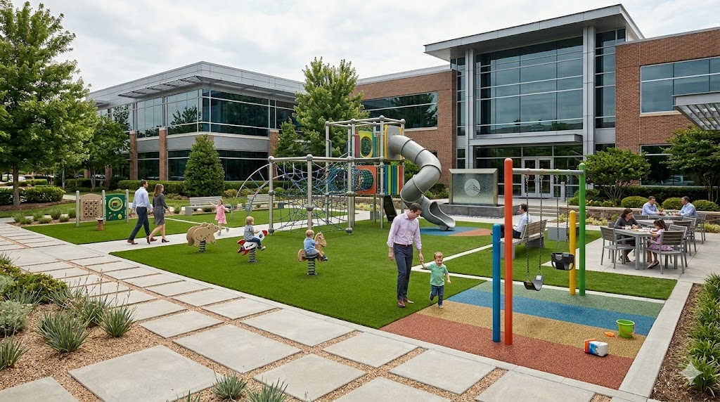 Playground turf installation in Dallas-Fort Worth