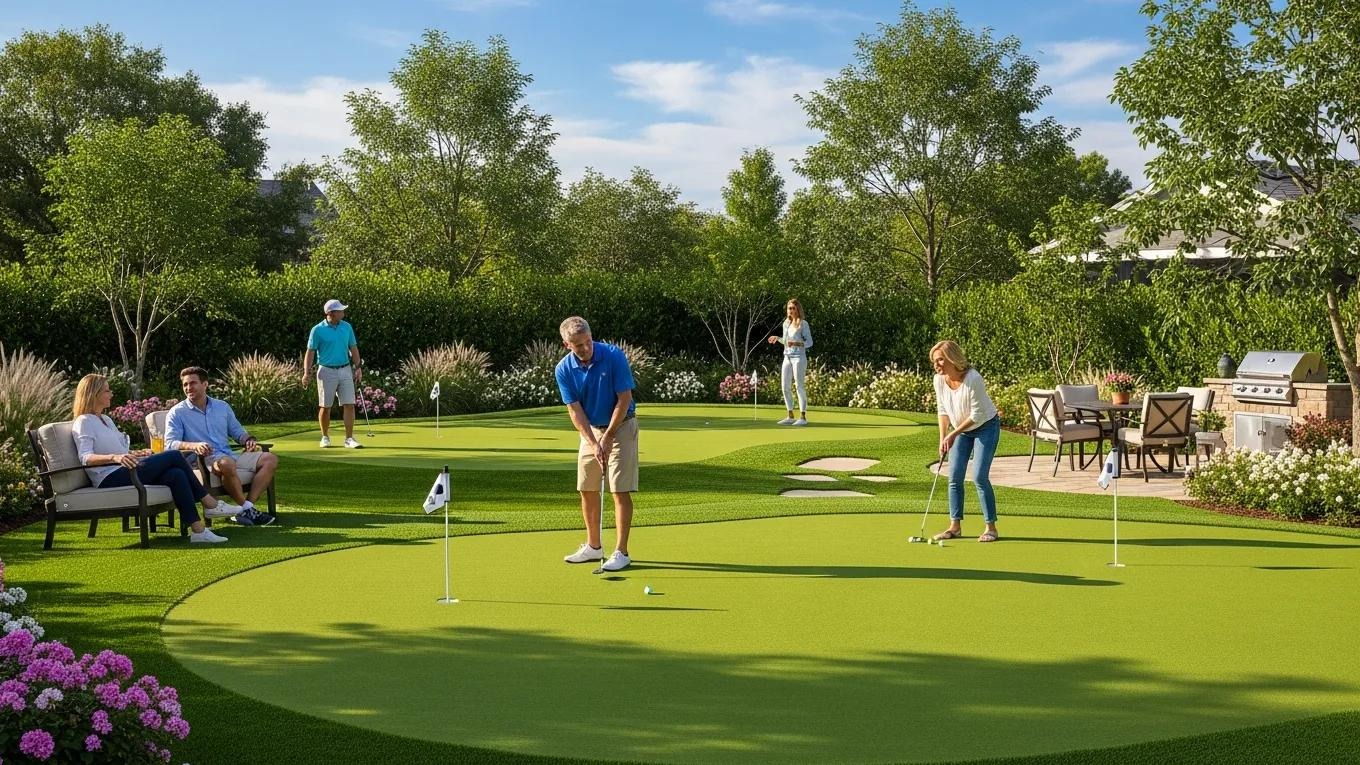 Backyard putting green, United States