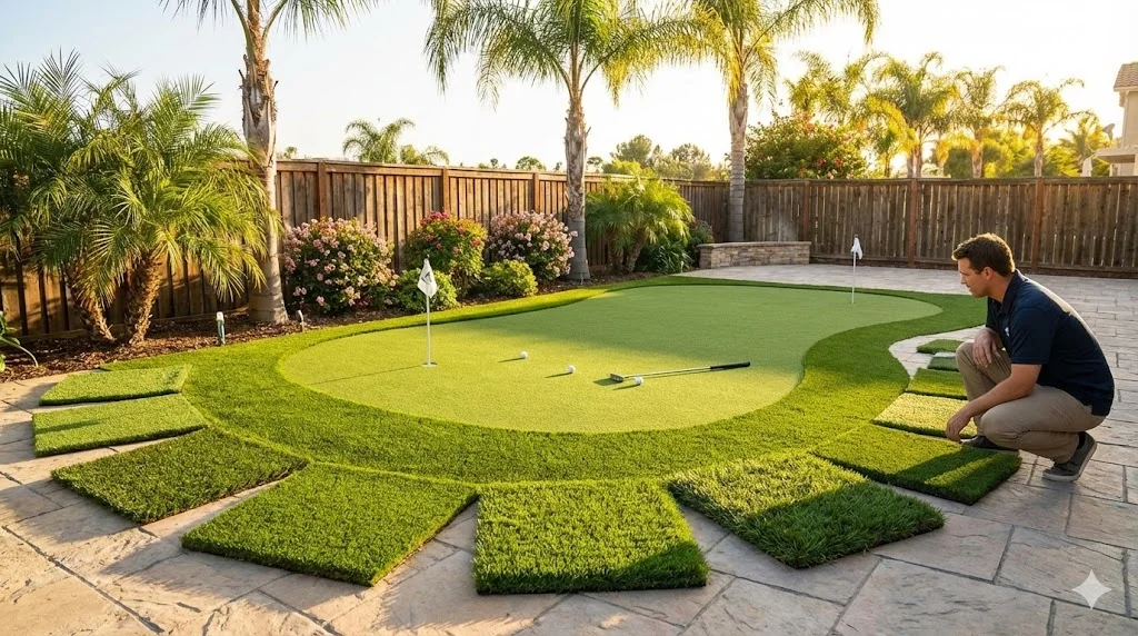 What Type of Artificial Turf Works Best for Backyard Putting Greens