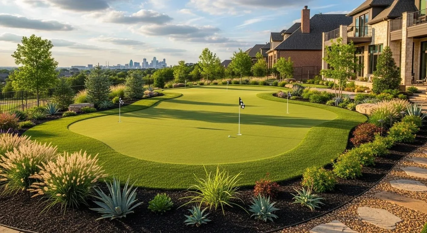Designing Custom Putting Greens for Dallas Homeowners With Professional-Level Ball Roll